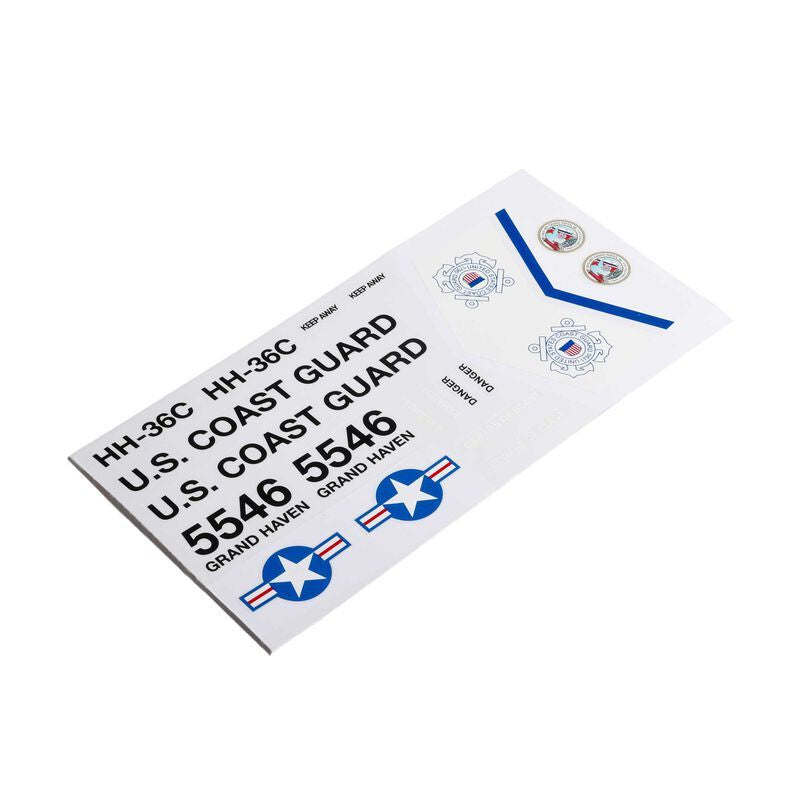 Blade Helicopters Decal Set: Eclipse 360 Coast Guard
