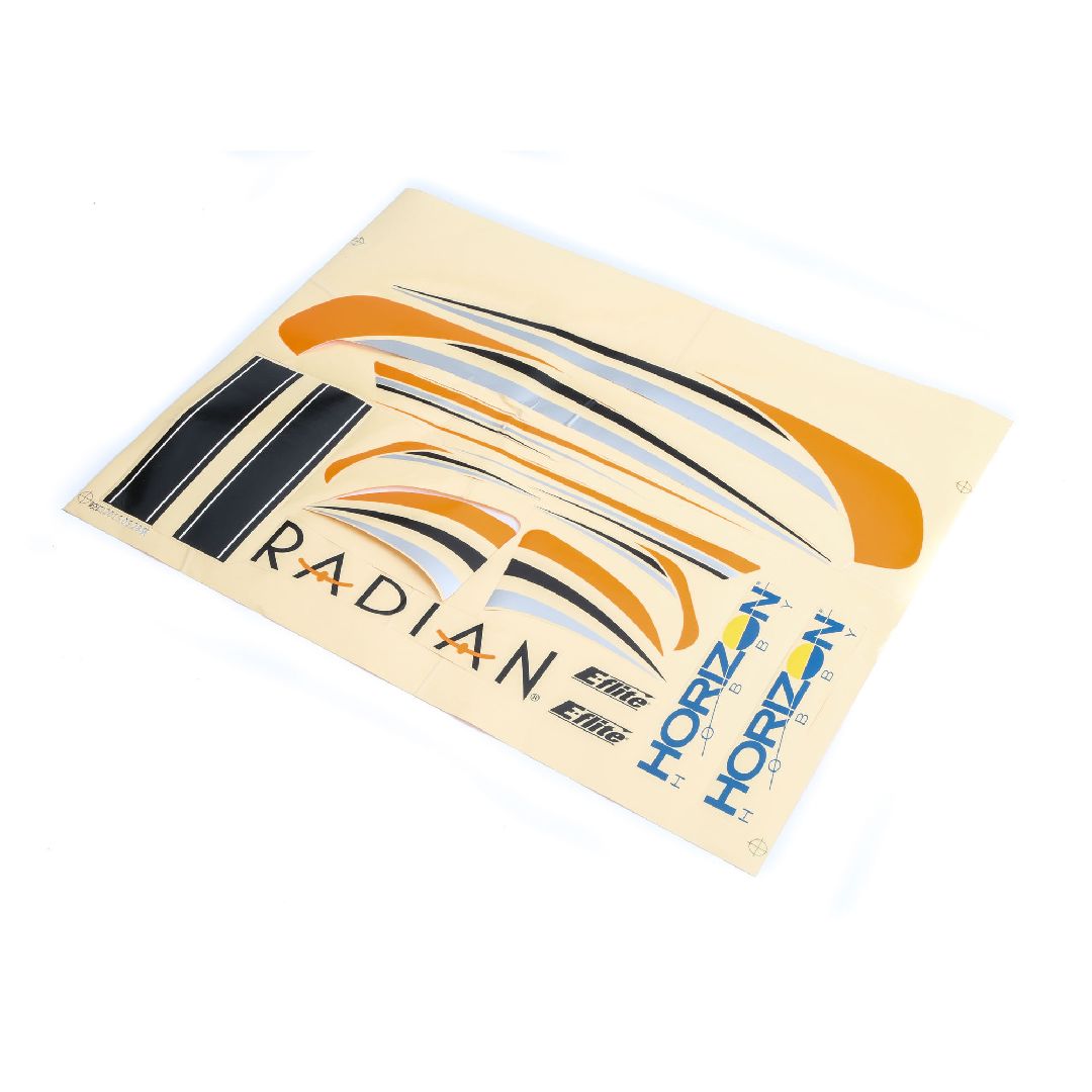 E-Flite Decal Sheet: Radian BNF Basic
