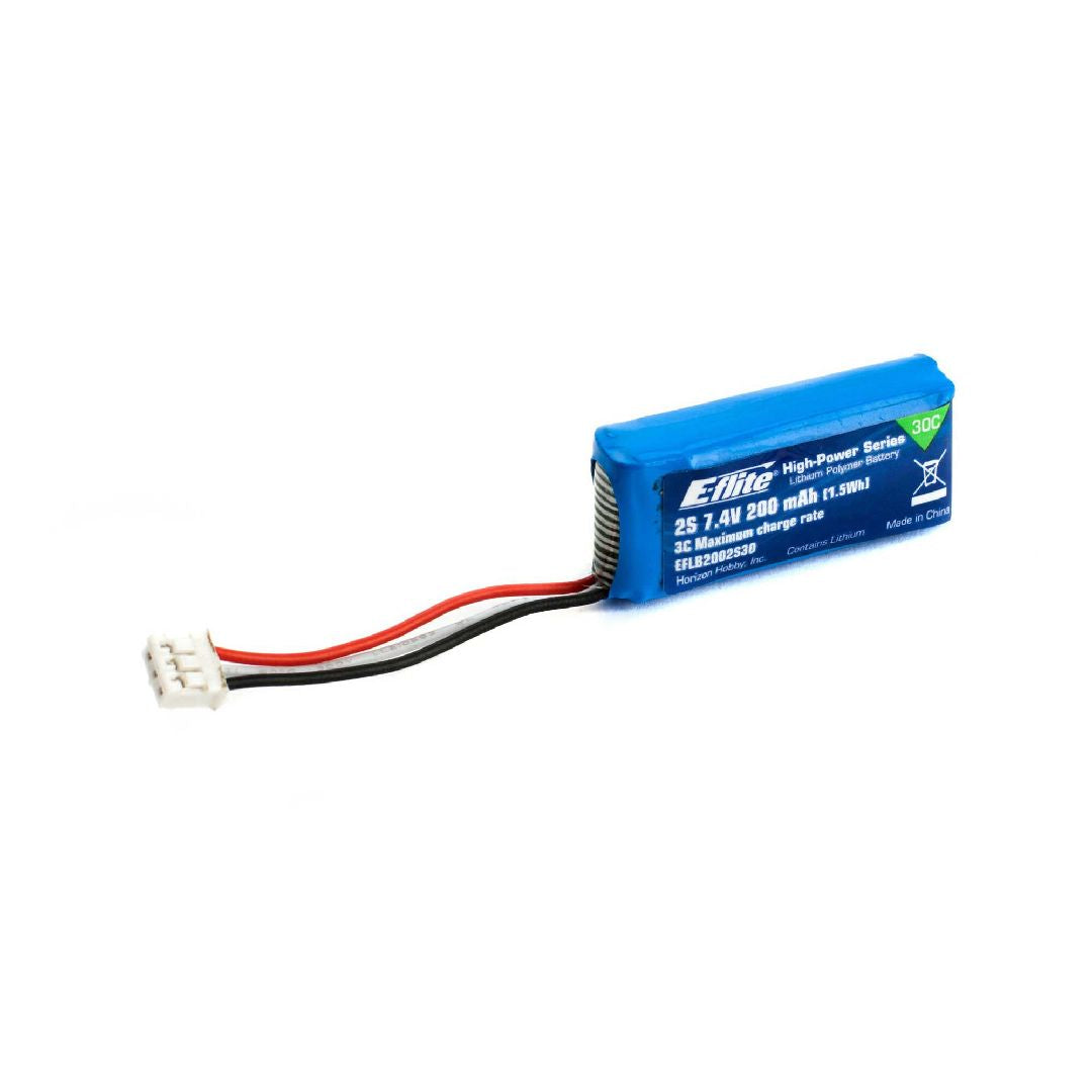 E-Flite 200mAh 2S 7.4V 30C Li-Po Battery