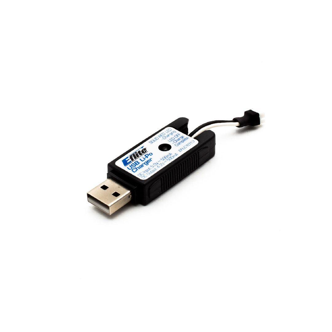 E-Flite 1S USB Li-Po Charger, 500mAh High Current UMX