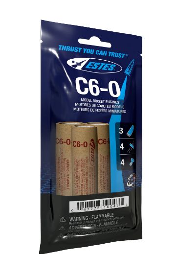 Estes Rockets C6-0 (3 ea) - Bagged