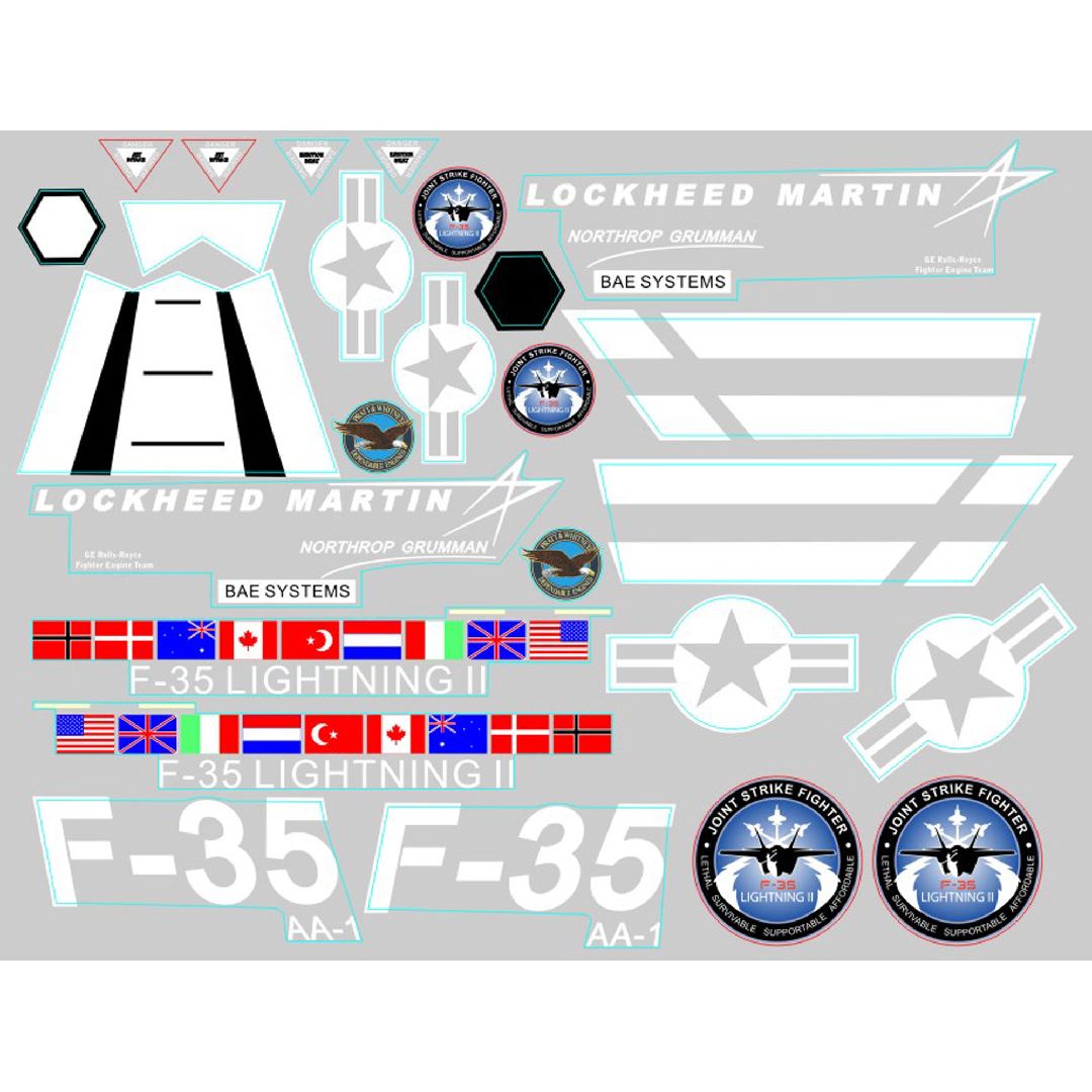 FMS Decal Sheet: F35 V2