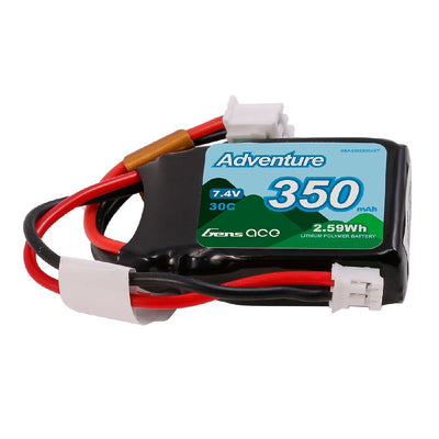 Gens Ace Adventure 350mAh 2S 30C 7.4V Lipo with JST Plug