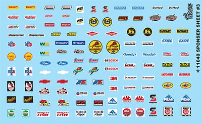 Gofer Racing Contingency Sponsor Sheet #3 Decal Sheet 1/24