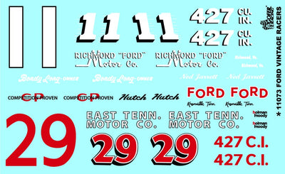 Gofer Racing Ford Vintage Racer Decals 1/24