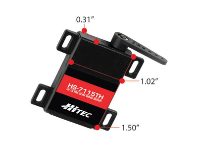 Hitec HS-7115TH Digital, HV Ultra Premium Slim Wing Servo