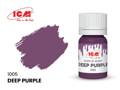 ICM Basic Colours - Deep Purple bottle, 12 ml (8 Pack)