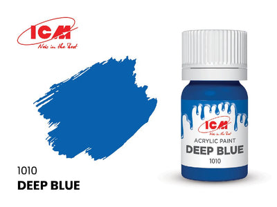 ICM Basic Colours - Deep Blue bottle, 12 ml (8 Pack)