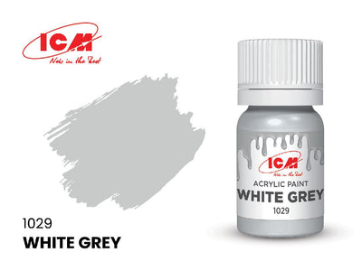 ICM Grey Colours - White Grey bottle, 12 ml (8 Pack)