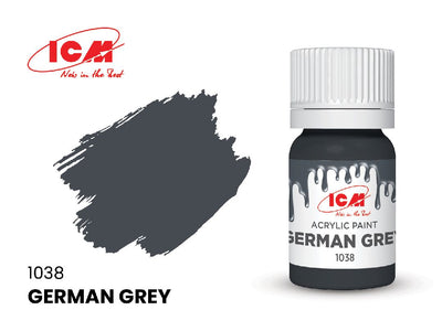 ICM Grey Colours - German Grey bottle, 12 ml (8 Pack)