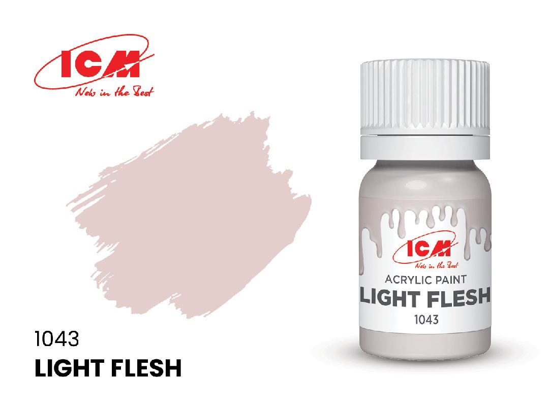 ICM Yellow Colours - Light Flesh bottle, 12 ml (8 Pack)
