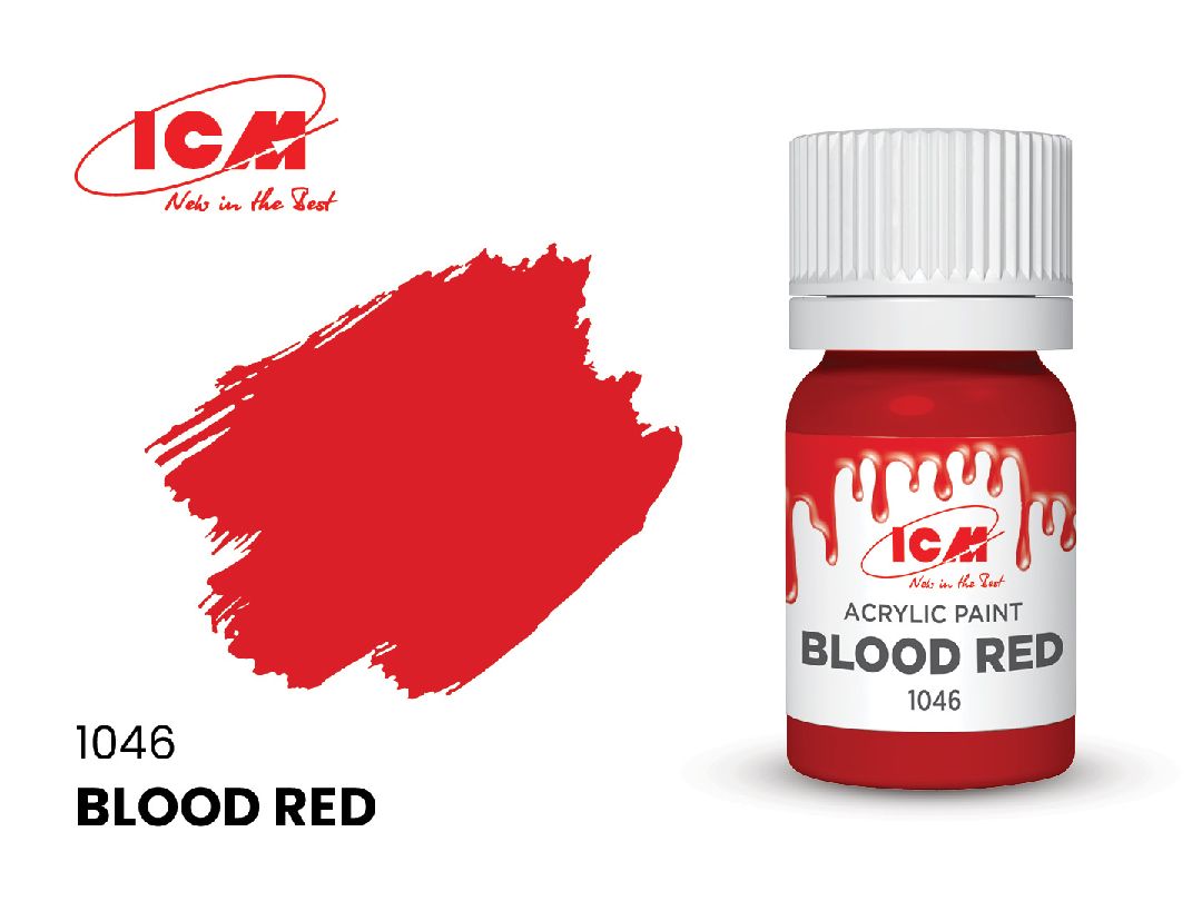 ICM Red Colours - Blood Red bottle, 12 ml (8 Pack)