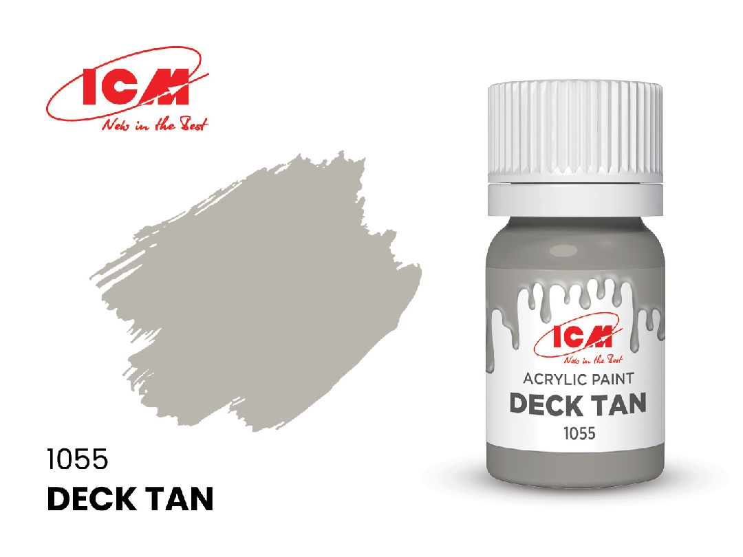ICM Brown Colours - Deck Tan bottle, 12 ml (8 Pack)