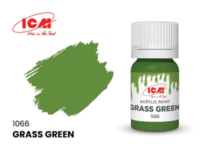 ICM Green Colours - Grass Green bottle, 12 ml (8 Pack)