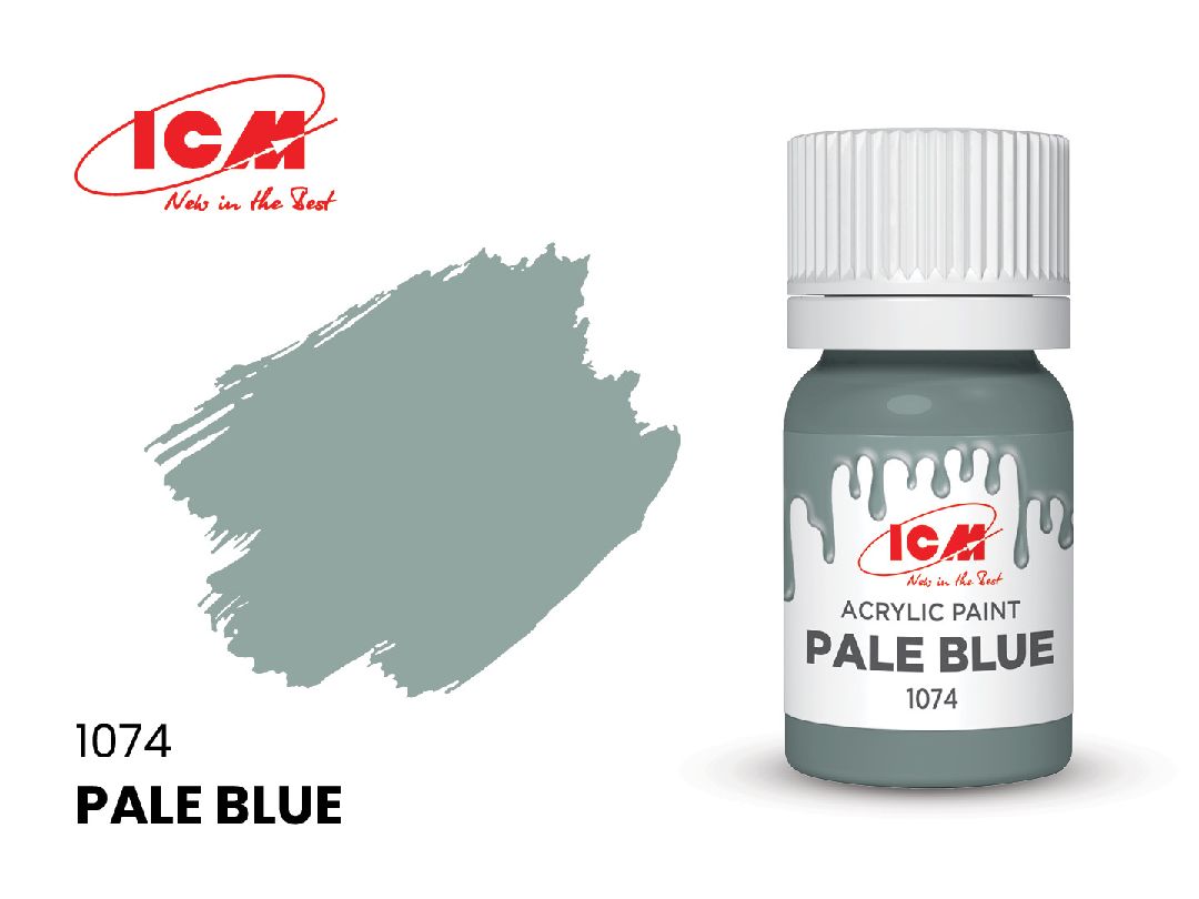 ICM Blue Colours - Pale Blue bottle, 12 ml (8 Pack)