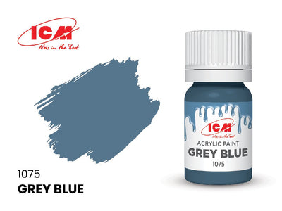 ICM Blue Colours - Grey Blue bottle, 12 ml (8 Pack)