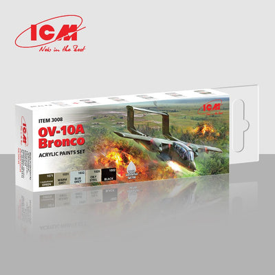 ICM Acrylic Paint Sets for OV-10A Bronco & Vietnam (6 colours)
