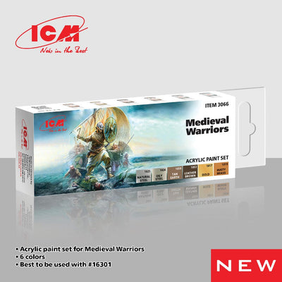 ICM Acrylic Paint Sets for Medieval Warriors (6 colours)