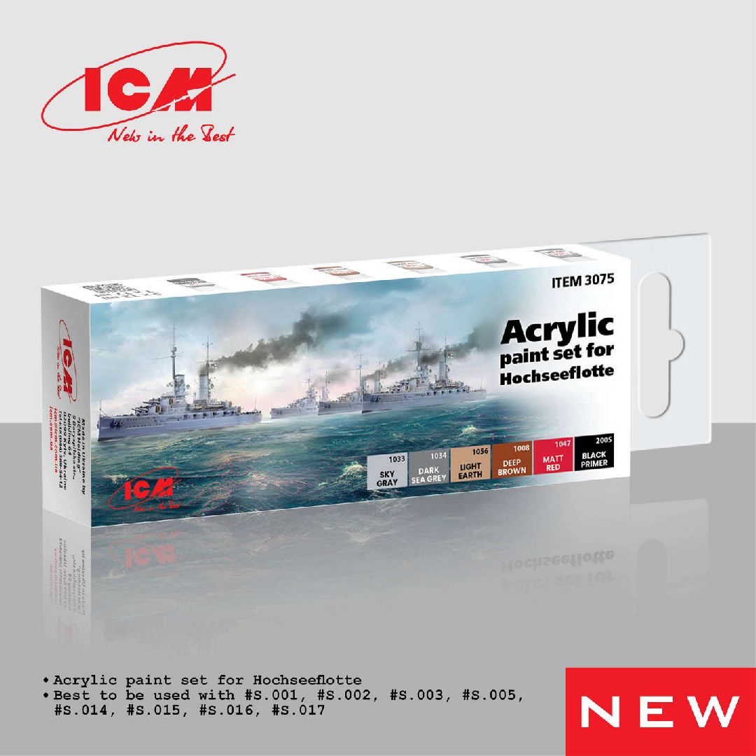 ICM Acrylic Paint Set for Hochseeflotte (6 bottles)