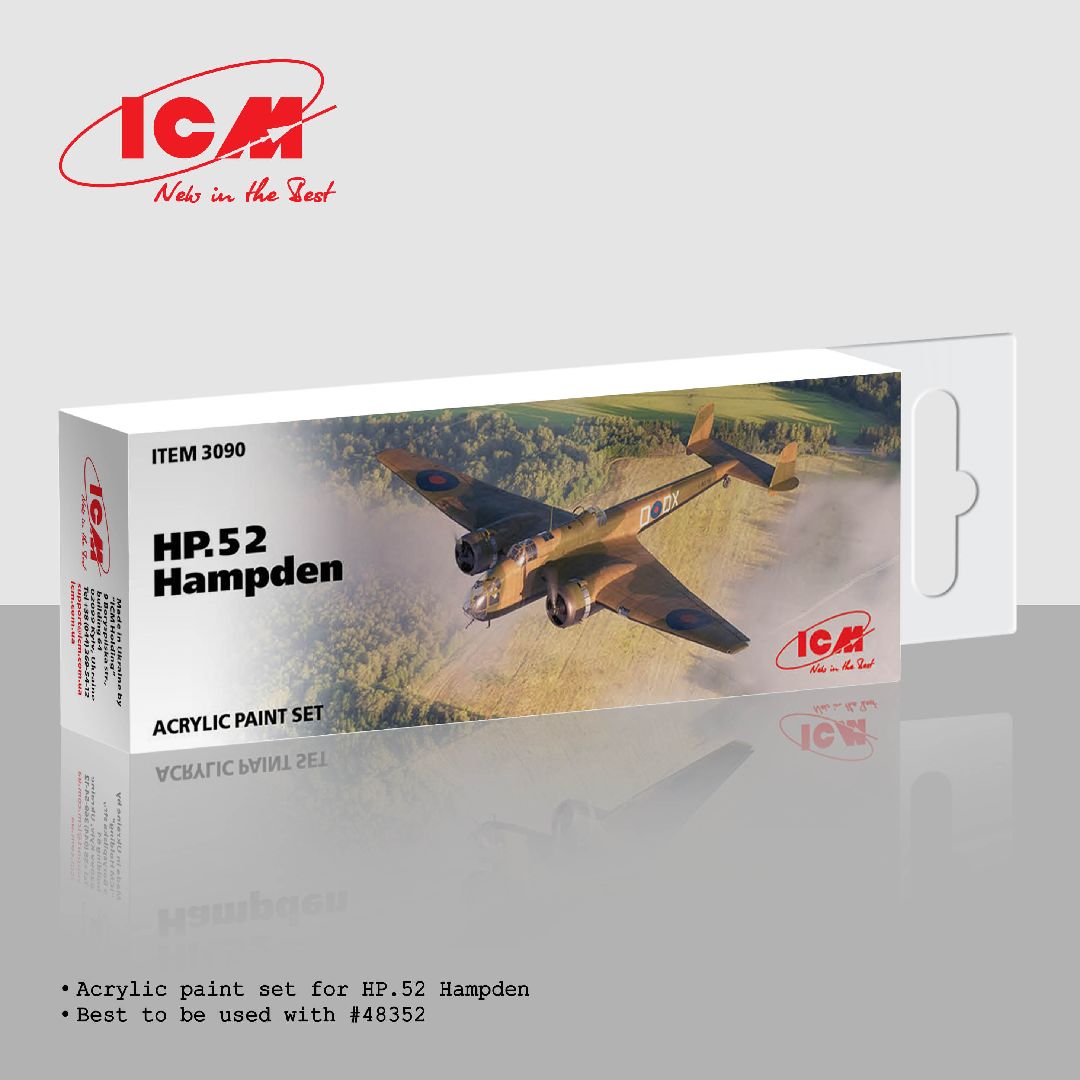 ICM Acrylic Paint Set for HP.52 Hampden (6 bottles)