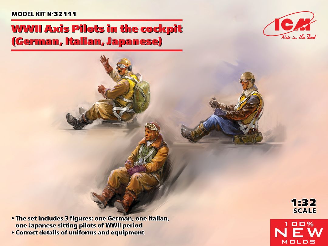 ICM 1/32 WWII Axis Pilots in the cockpit