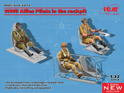 ICM 1/32 WWII Allies Pilots in the cockpit