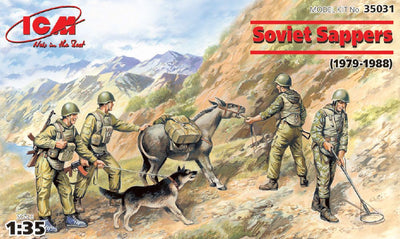 ICM 1/35 Soviet Sappers (1979-1988) (4 figures)