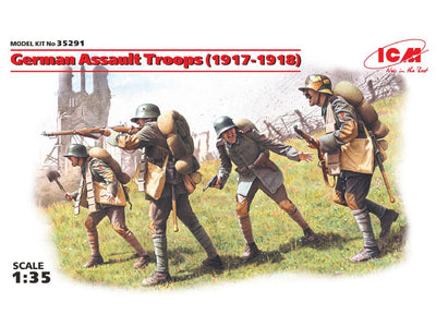 ICM 1/35 German Assault Troops (1917-1918) (4 figures)