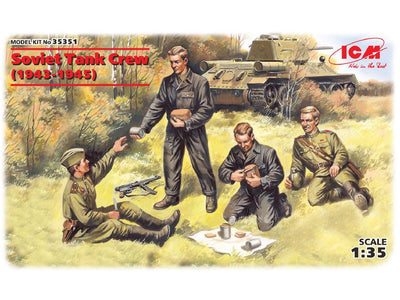 ICM 1/35 Soviet Tank Crew (1943-1945) (4 figures)