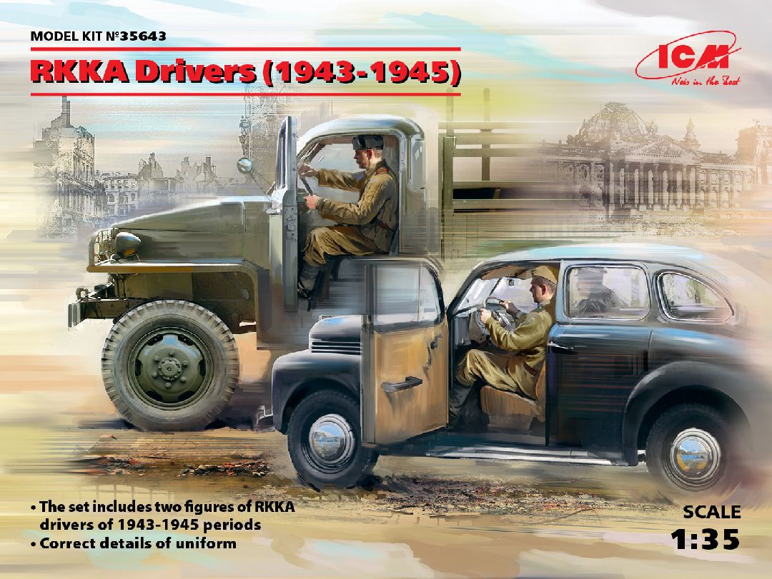 ICM 1/35 RKKA Drivers (1943-1945) (2 figures)