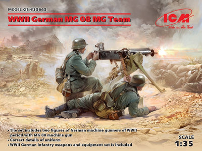 ICM 1/35 WWII German MG08 MG Team (2 figures)