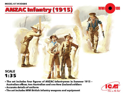 ICM 1/35 ANZAC Infantry (1915) (4 figures)
