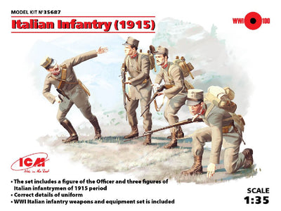 ICM 1/35 Italian Infantry (1915) (4 figures)