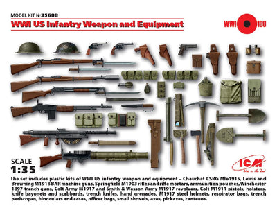 ICM 1/35 WWI US Infantry Weapon and Equipment