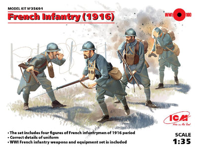 ICM 1/35 French Infantry (1916) (4 figures)
