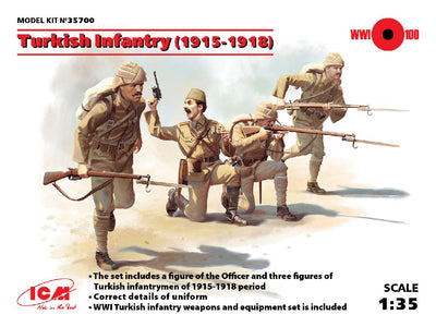 ICM 1/35 Turkish Infantry (1915-1918) (4 figures)