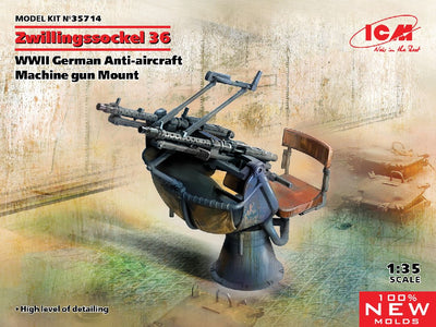 ICM 1/35 Zwillingssockel 36, WWII German Machine gun Mount