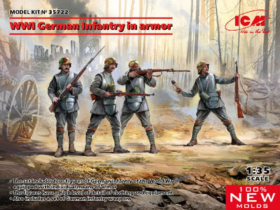 ICM 1/35 WWI German Infantry in аrmor