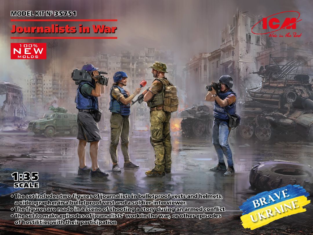 ICM 1/35 Journalists in War (4 figures)