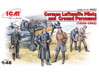 ICM 1/48 German Luftwaffe Pilots & Ground Personnel (1939-1945)