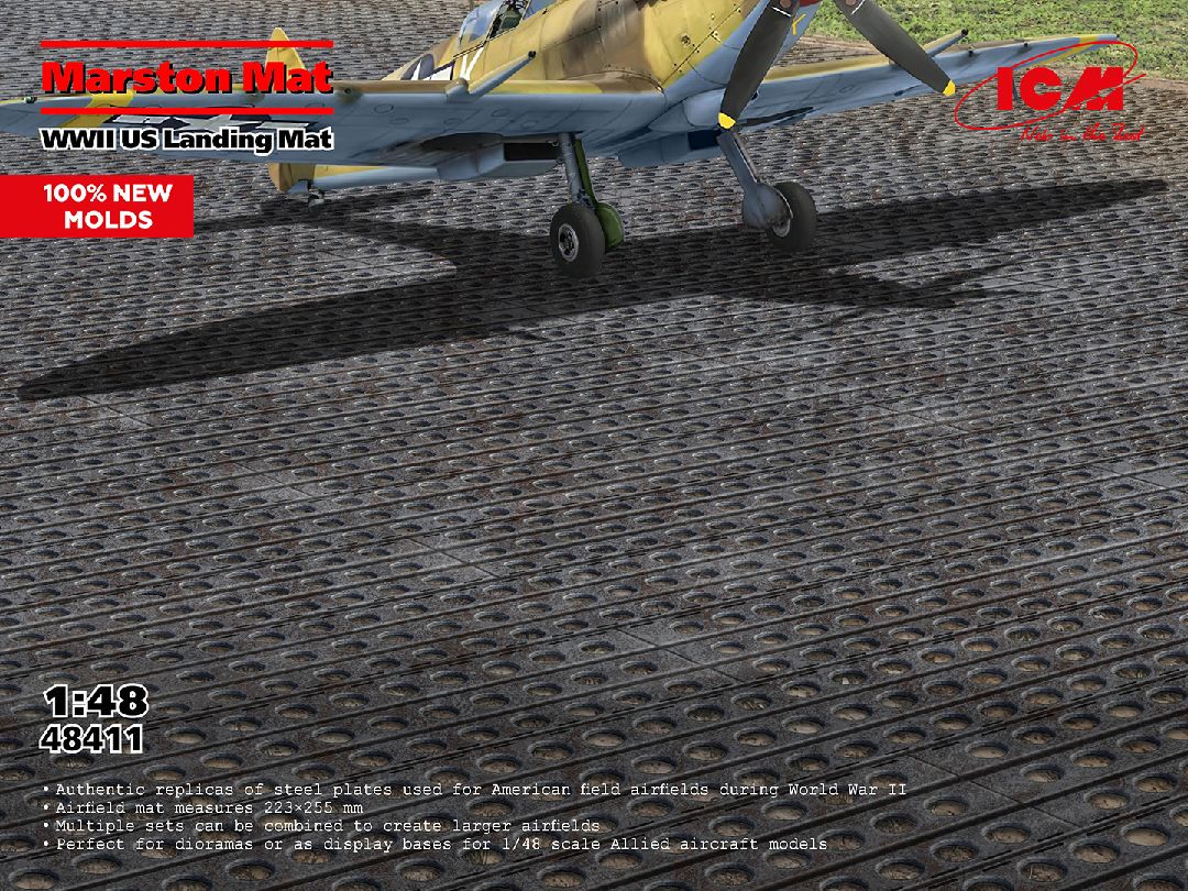 ICM 1/48 Marston Mat, WWII US Landing Mat