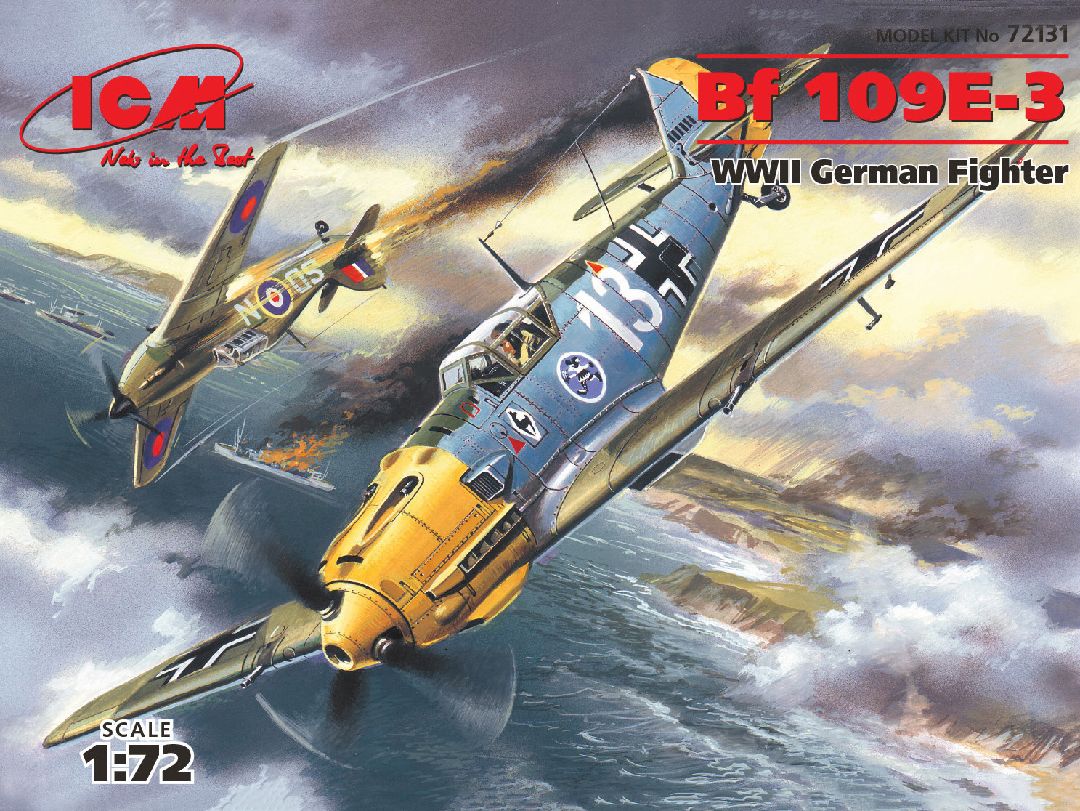 ICM 1/72 Messerschmitt Bf 109E-3, WWII German Fighter
