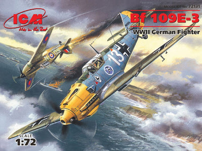 ICM 1/72 Messerschmitt Bf 109E-3, WWII German Fighter