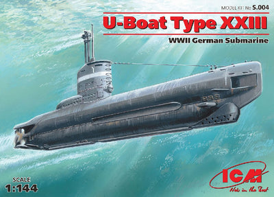 ICM 1/144 U-Boat Type XXIII, WWII German Submarine