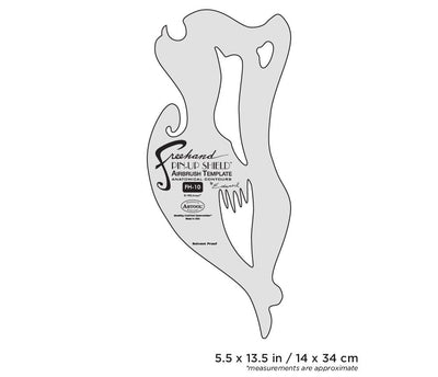 Iwata Artool #10 Pin Up Shield Freehand Airbrush Template