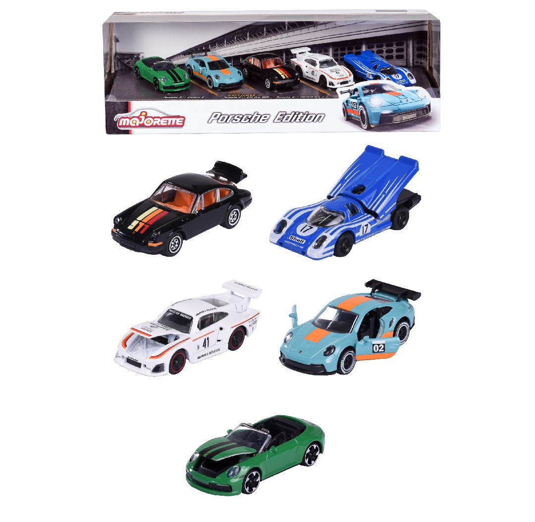 Jada 1/64 "Majorette" Porsche Giftpack (5)
