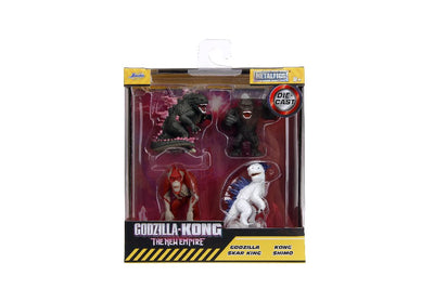 Jada 2.5” Metalfigs Godzilla x Kong 4 Pack