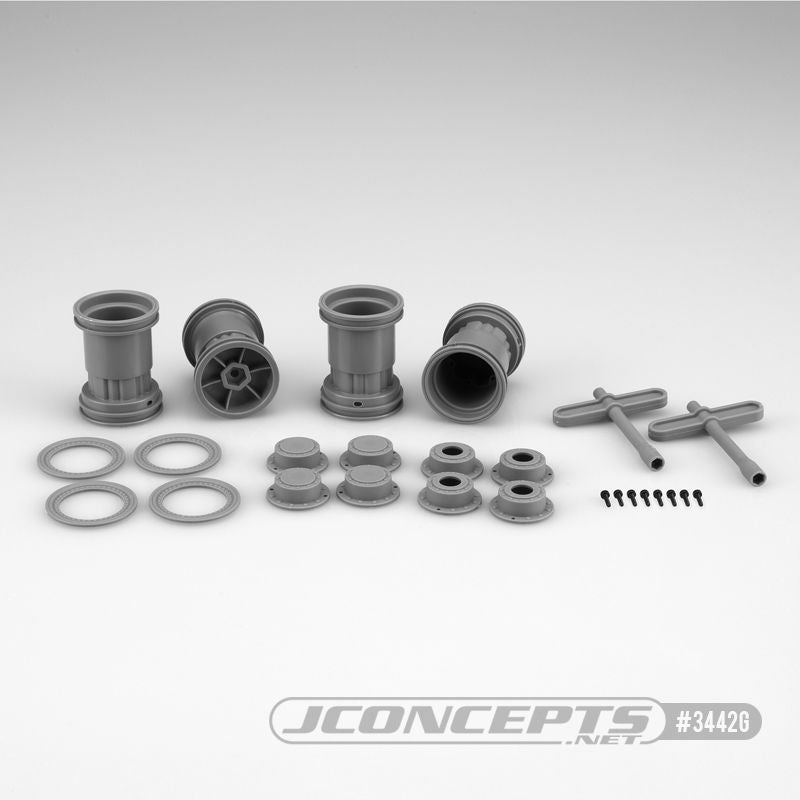 JConcepts Tribute - 1/24th Mini Monster Truck Wheel (Gray)