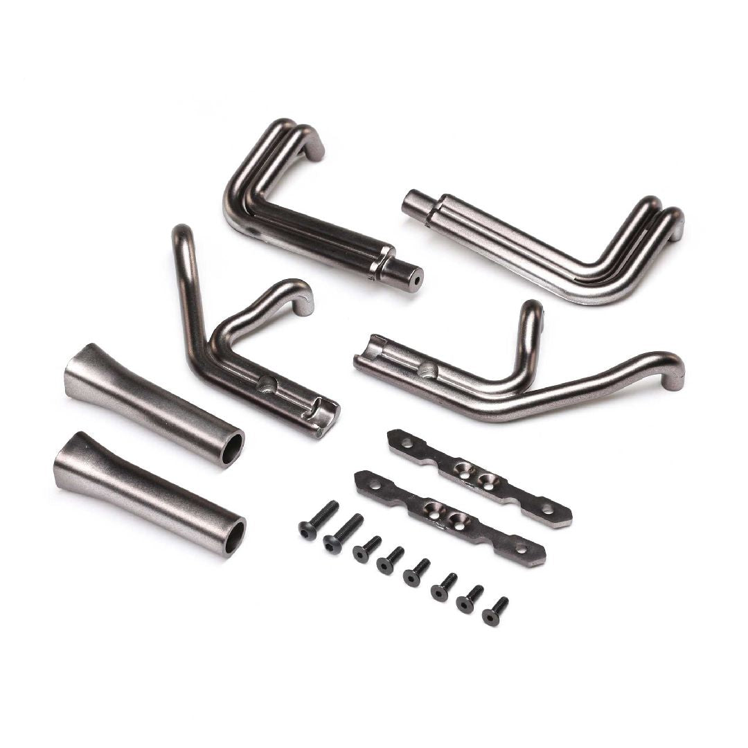 Losi Header Set, Blue Steel: 22S Sprint