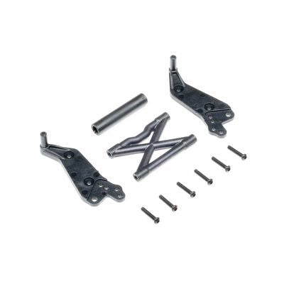 Losi Wheelie Bar Set, Black: Mini LMT